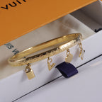 Louis Vuitton Metal Flower Pendant Bracelet – Luxury Jewelry – product image 11