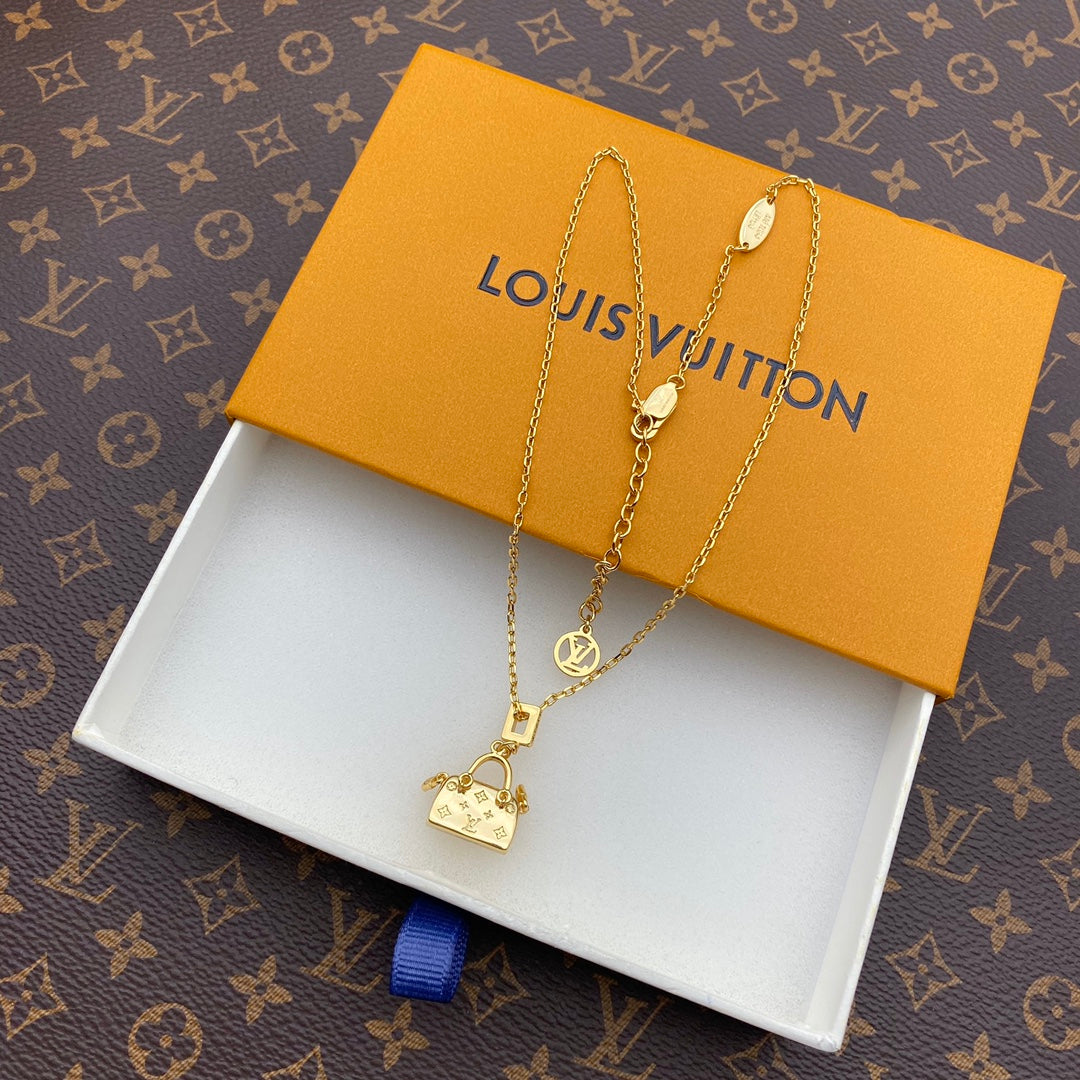 Louis Vuitton Mini Bag Drop Necklace – Luxury Designer Jewelry – product image 1