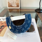 Louis Vuitton monogram baseball cap in blue and black — view 10