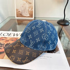 Louis Vuitton monogram baseball cap in blue and black — view 11