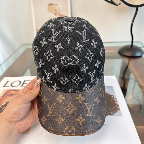 Louis Vuitton monogram baseball cap in blue and black — view 5