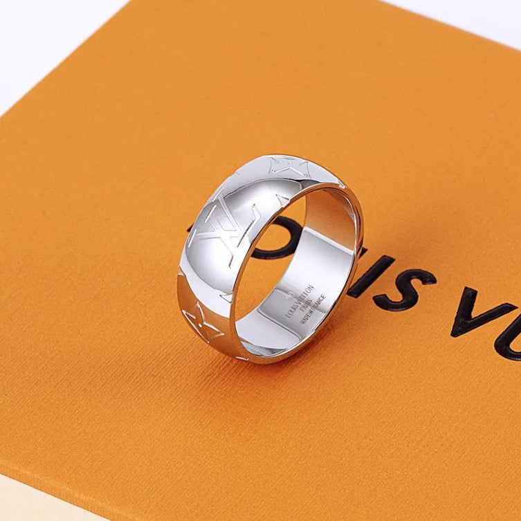 Louis Vuitton Monogram Carved Ring – Luxury Designer Jewelry – product image 4