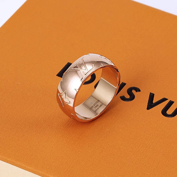 Louis Vuitton Monogram Carved Ring – Luxury Designer Jewelry – product image 5