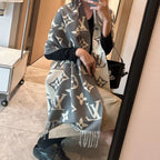 Louis Vuitton Monogram Cashmere Fringed Scarf for Women – product image 17