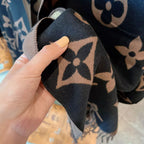 Louis Vuitton Monogram Cashmere Fringed Scarf for Women – product image 19