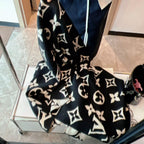 Louis Vuitton Monogram Cashmere Fringed Scarf for Women – product image 22