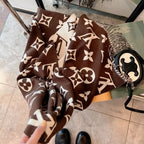 Louis Vuitton Monogram Cashmere Fringed Scarf for Women – product image 5