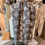 Louis Vuitton Monogram Cashmere Fringed Scarf for Women – product image 6