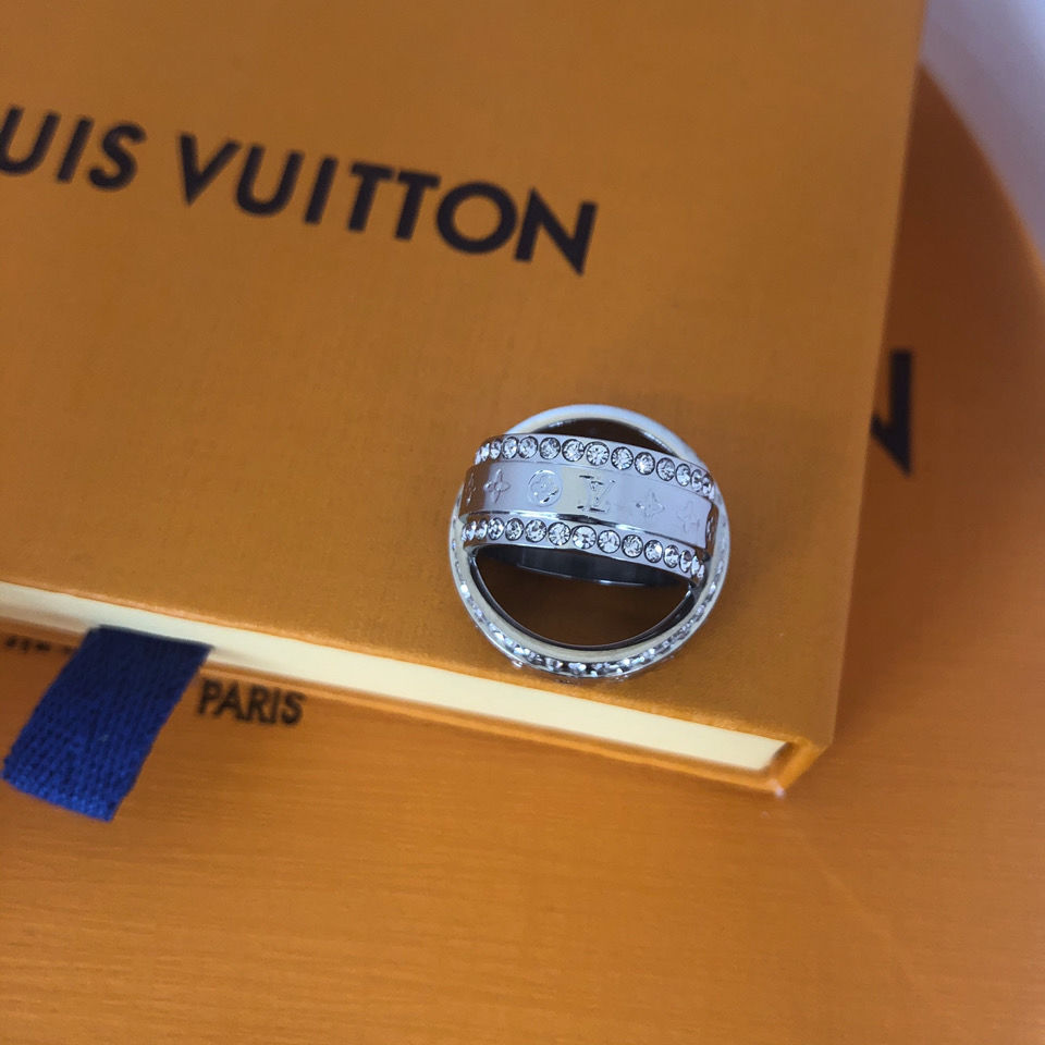 Louis Vuitton Monogram Crystal Ring – Luxury Designer Jewelry – product image 8