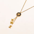 Louis Vuitton Monogram Disc Logo Necklace – Luxury Designer Jewelry – product image 4
