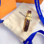 Louis Vuitton Monogram Leather Bracelet – Luxury Jewelry – product image 3
