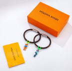 Louis Vuitton Monogram Puppet Pendant Leather Bracelet – Luxury Jewelry – product image 7