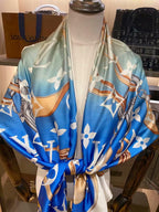 Louis Vuitton Monogram Satin Scarf Shawl for Women – product image 8