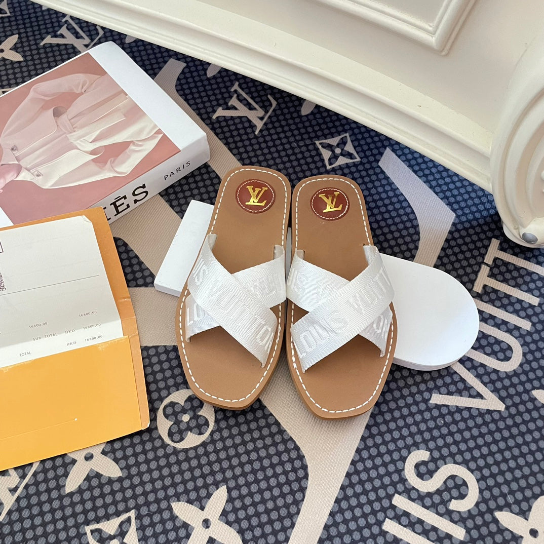 Louis Vuitton New Cross Strap Slippers Sandals – sandals product image 2