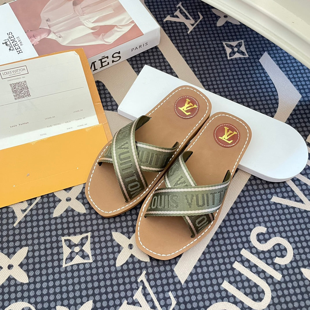 Louis Vuitton New Cross Strap Slippers Sandals – sandals product image 6