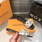Louis Vuitton New Embossed Diamond Velcro Flat Slippers – slippers product image 13