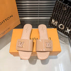 Louis Vuitton New Embossed Diamond Velcro Flat Slippers – slippers product image 5