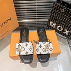 Louis Vuitton New Embossed Diamond Velcro Flat Slippers – slippers product image 6