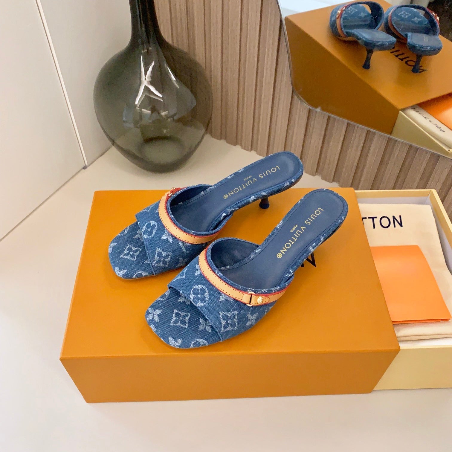 Louis Vuitton New Monogram Heel Sandals – sandals product image 1