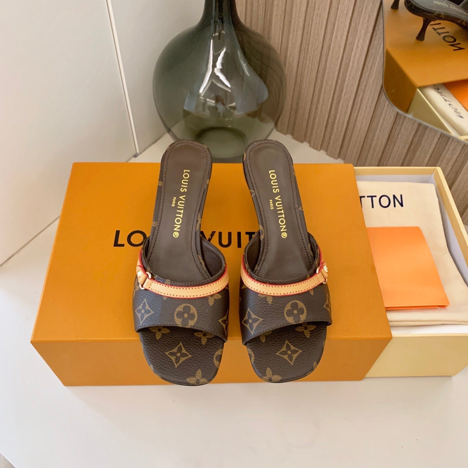 Louis Vuitton New Monogram Heel Sandals – sandals product image 5
