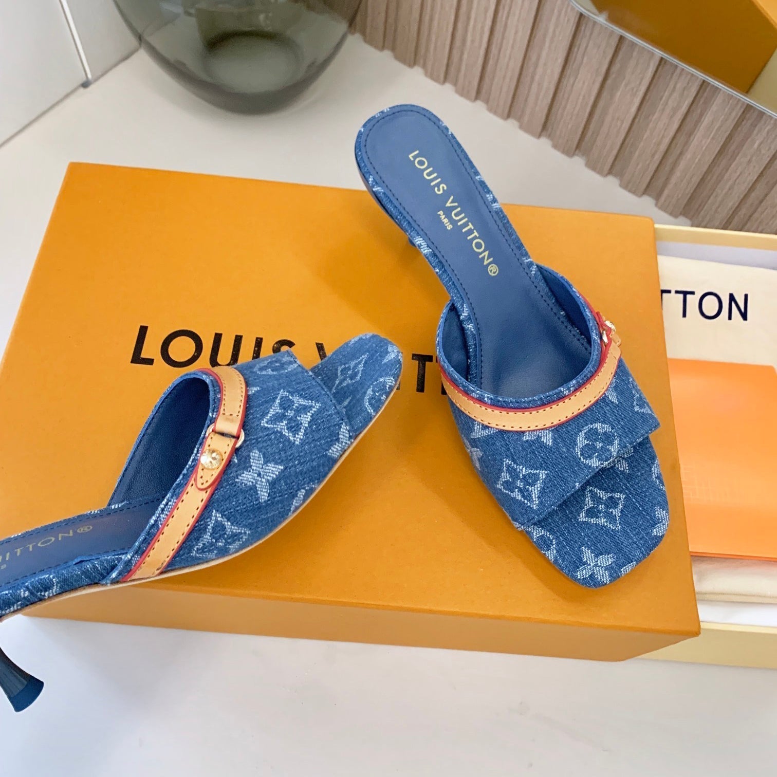 Louis Vuitton New Monogram Heel Sandals – sandals product image 7