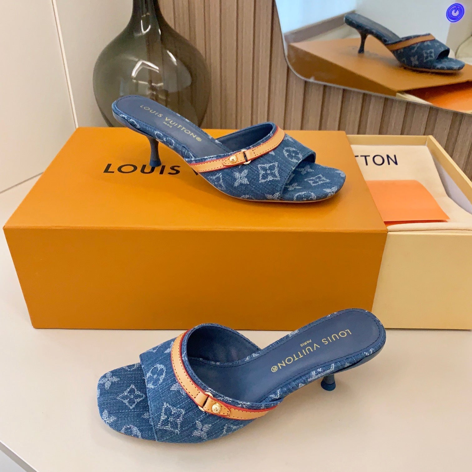 Louis Vuitton New Monogram Heel Sandals – sandals product image 8