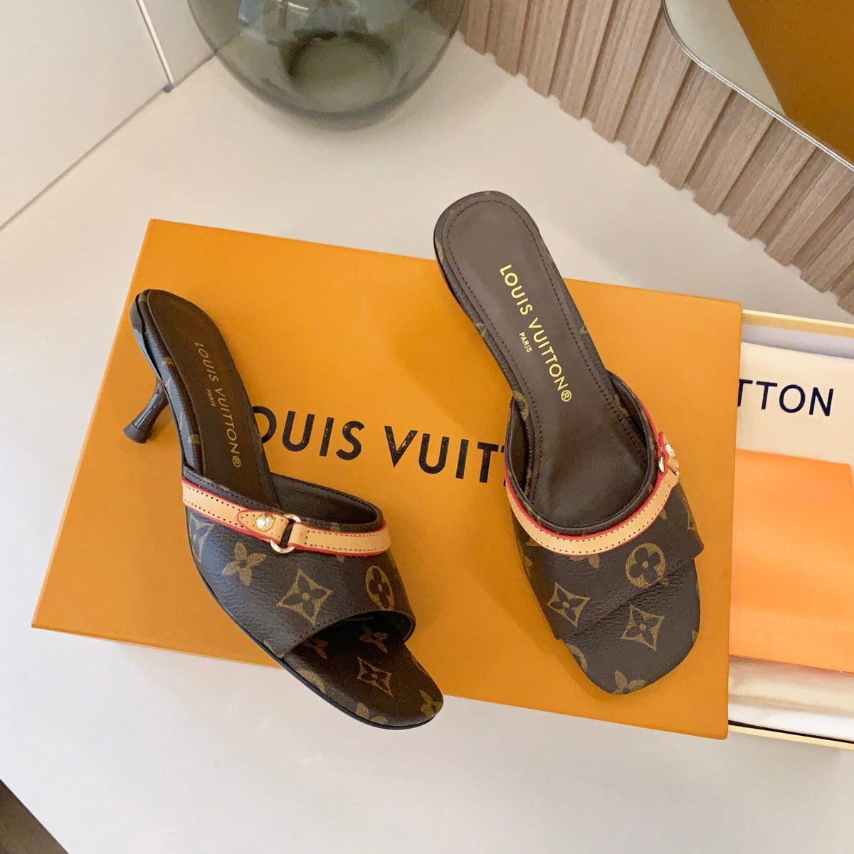 Louis Vuitton New Monogram Heel Sandals – sandals product image 9