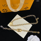 Louis Vuitton Oval Chain Necklace Bracelet Earring Set – Luxury Jewelry – product image 16