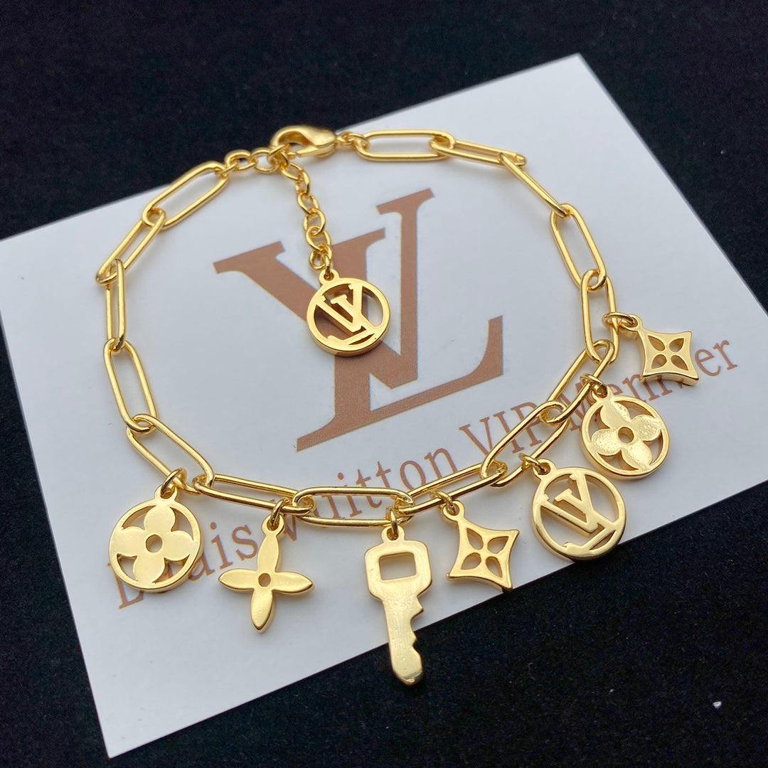 Louis Vuitton Oval Ring Key Pendant Bracelet Necklace – Luxury Jewelry – product image 4