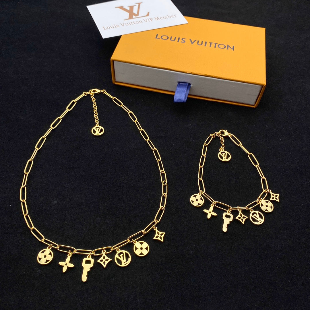 Louis Vuitton Oval Ring Key Pendant Bracelet Necklace – Luxury Jewelry – product image 7