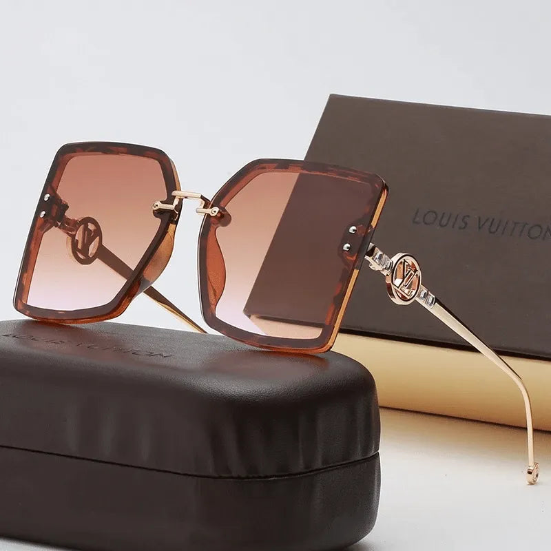 Louis Vuitton Oversized 6-color hollow letter large-frame Polarized Sunglasses… – product image 3