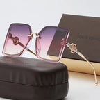 Louis Vuitton Oversized 6-color hollow letter large-frame Polarized Sunglasses… – product image 5