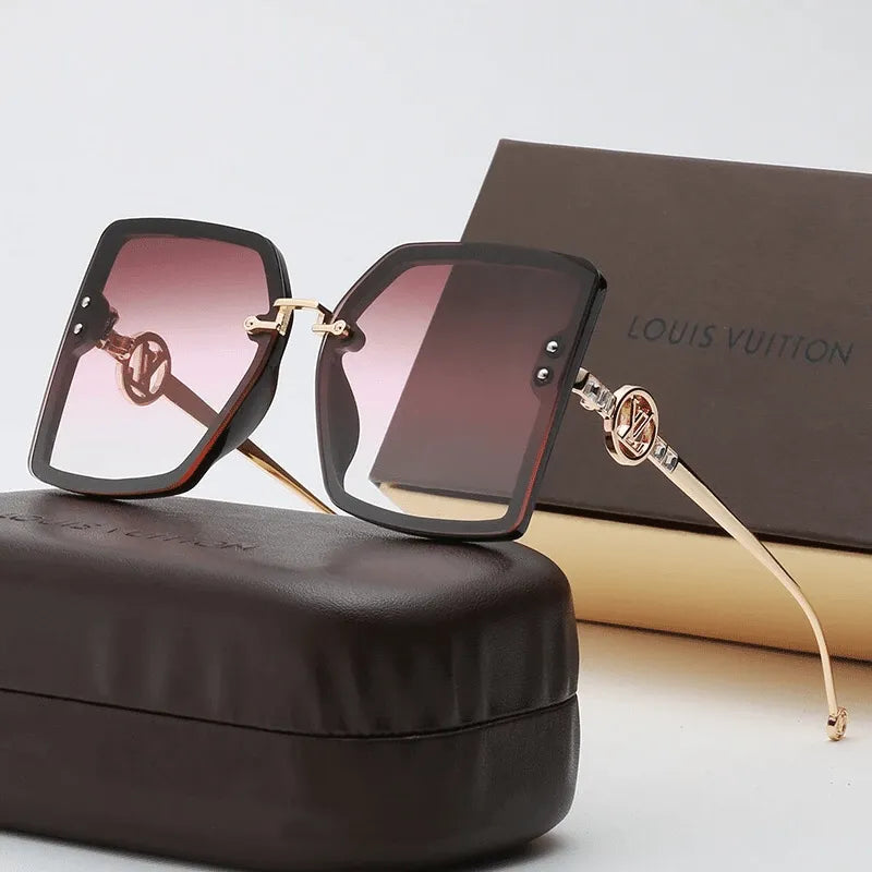 Louis Vuitton Oversized 6-color hollow letter large-frame Polarized Sunglasses… – product image 6