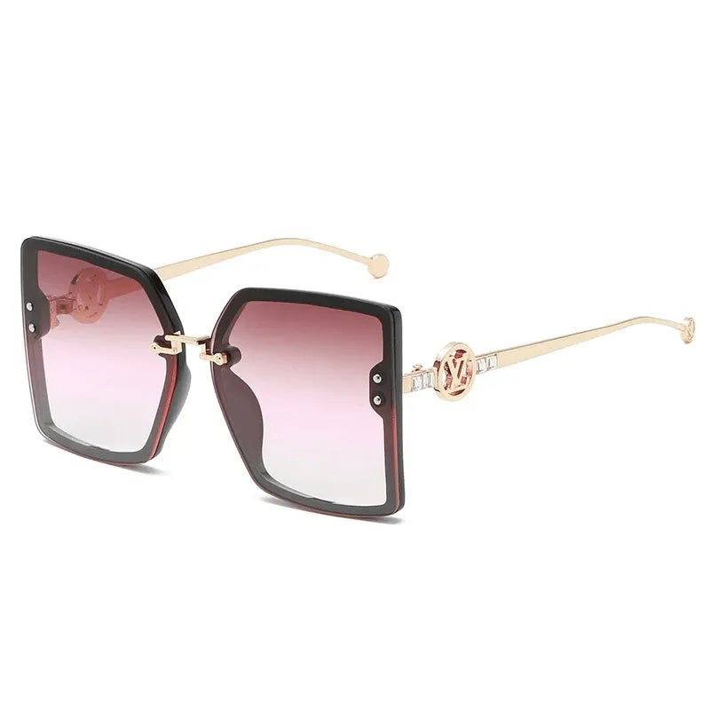 Louis Vuitton Oversized 6-color hollow letter large-frame Polarized Sunglasses… – product image 14