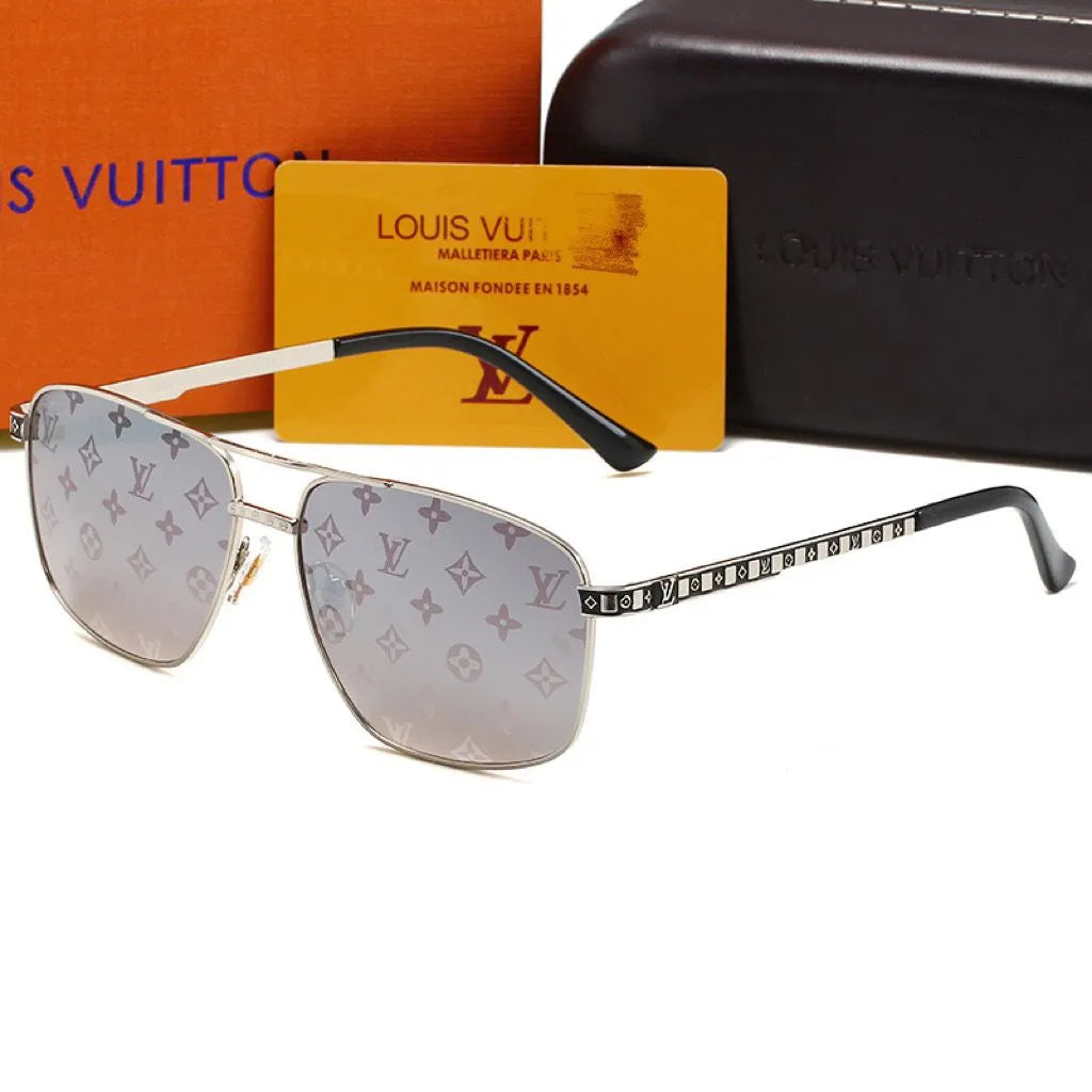 Louis Vuitton Oversized Neutral Watermark Metal Polarized Sunglasses for Unisex – product image 2