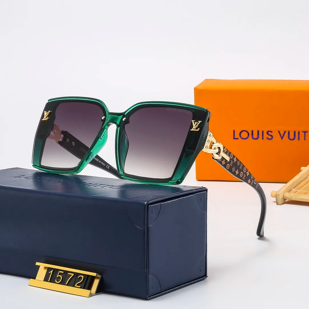 Louis Vuitton Oversized Retro Chain Metal Frame Sunglasses for Unisex – product image 3
