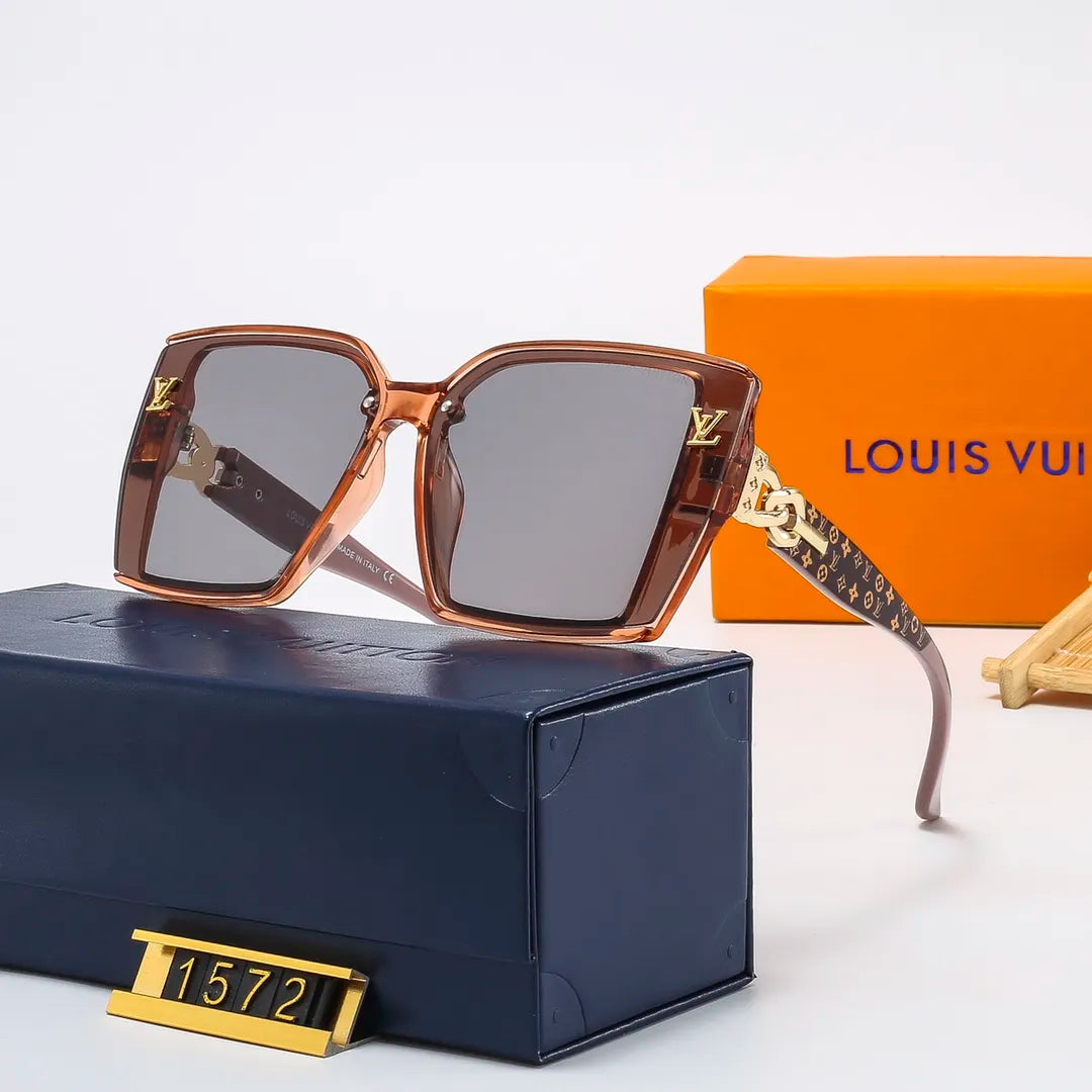 Louis Vuitton Oversized Retro Chain Metal Frame Sunglasses for Unisex – product image 4