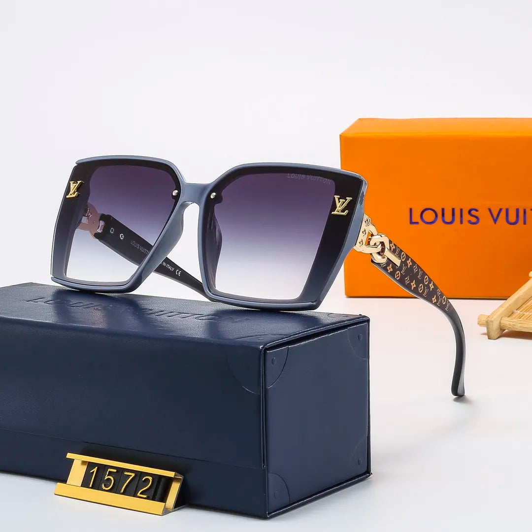 Louis Vuitton Oversized Retro Chain Metal Frame Sunglasses for Unisex – product image 5