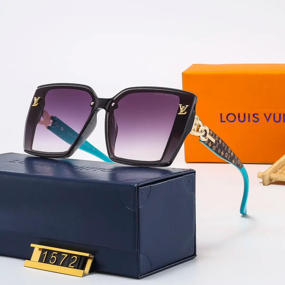 Louis Vuitton Oversized Retro Chain Metal Frame Sunglasses for Unisex – product image 6