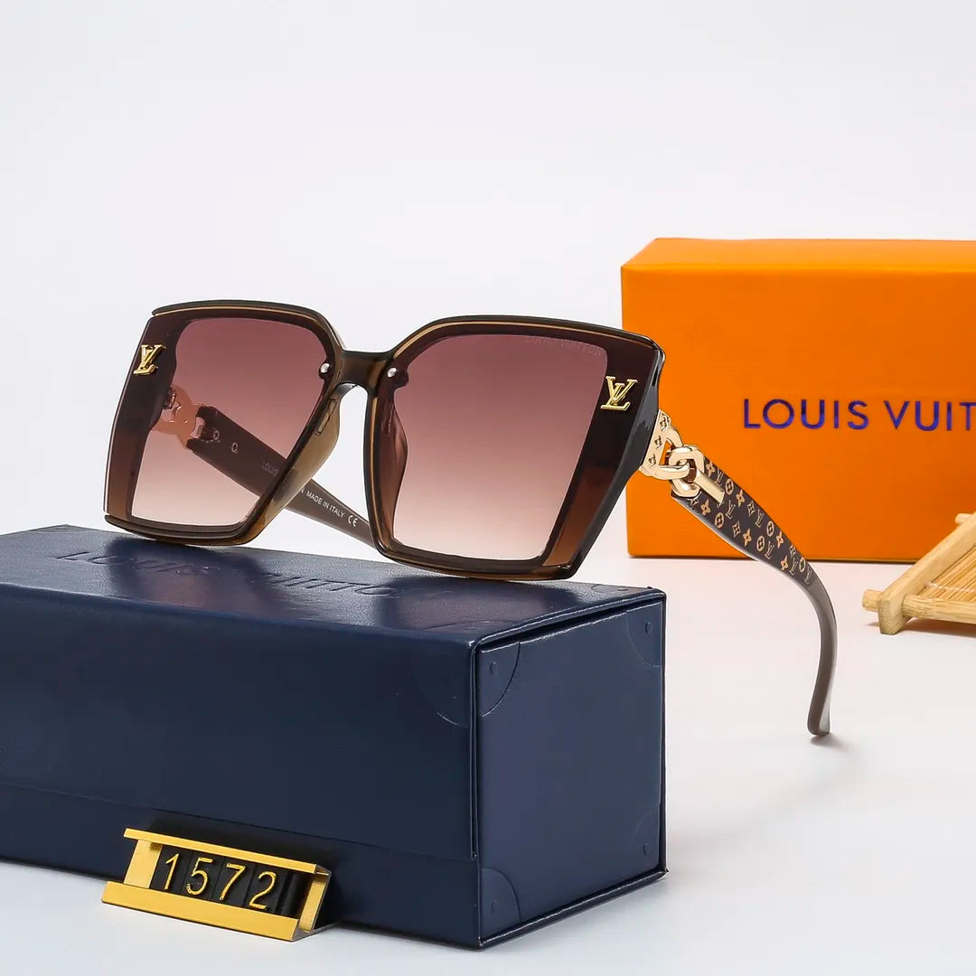 Louis Vuitton Oversized Retro Chain Metal Frame Sunglasses for Unisex – product image 7