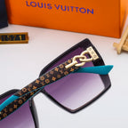 Louis Vuitton Oversized Retro Chain Metal Frame Sunglasses for Unisex – product image 14