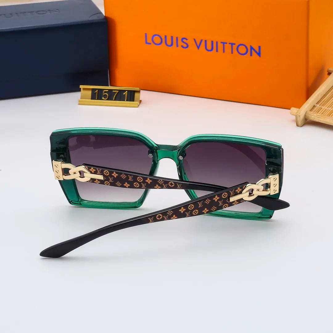 Louis Vuitton Oversized Retro Chain Metal Frame Sunglasses for Unisex – product image 15