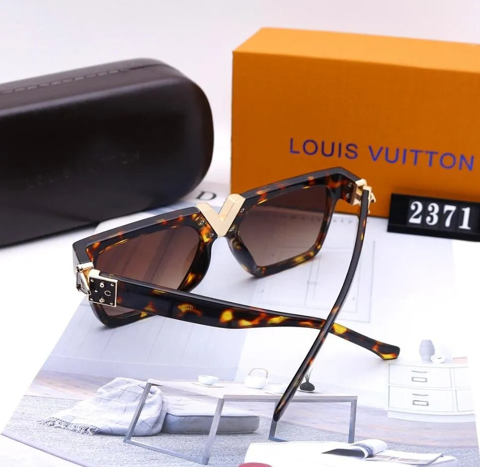Louis Vuitton Oversized Unisex Metal V-shaped Design Sunglasses for Unisex – product image 12
