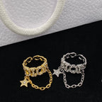 Louis Vuitton Personalized Star Chain Open Ring – Luxury Designer Jewelry – product image 6