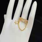 Louis Vuitton Personalized Star Chain Open Ring – Luxury Designer Jewelry – product image 7