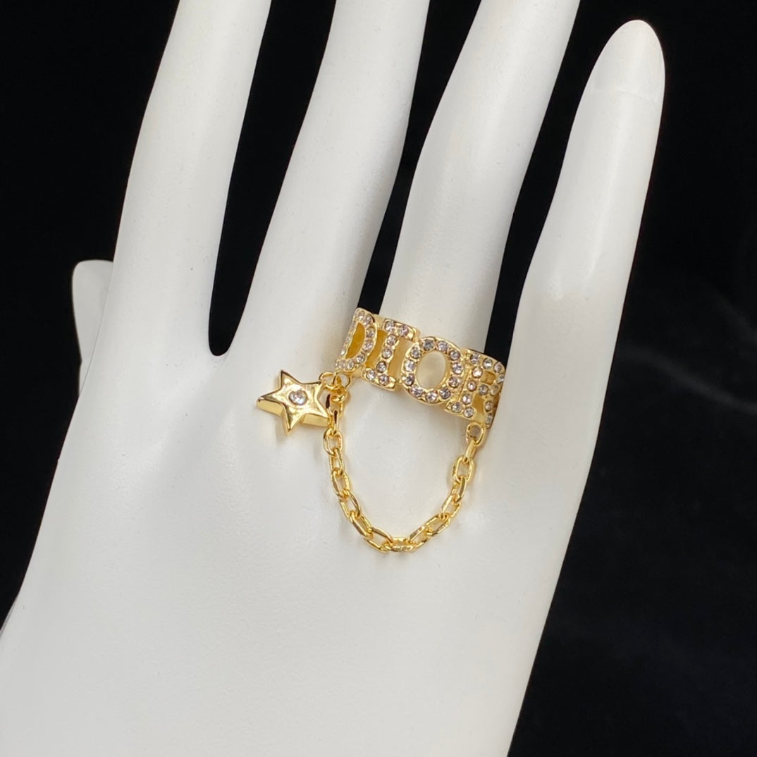 Louis Vuitton Personalized Star Chain Open Ring – Luxury Designer Jewelry – product image 7