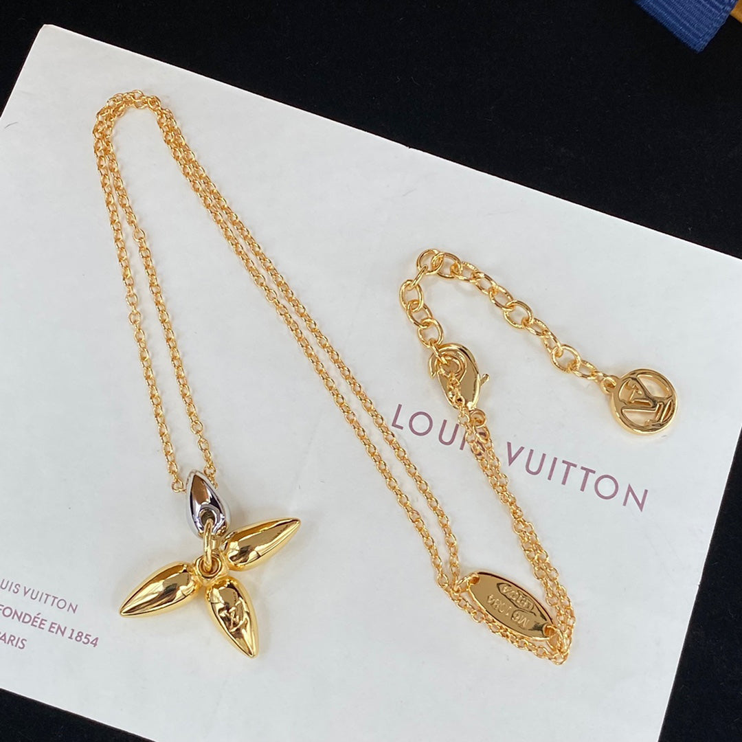 Louis Vuitton Petal Pendant Necklace – Luxury Designer Jewelry – product image 3
