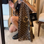 Louis Vuitton Plaid Panel Monogram Cashmere Scarf Shawl for Women – product image 21