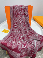 Louis Vuitton Premium Woven 1854s Jacquard Warm Scarf Shawl for Women – product image 10