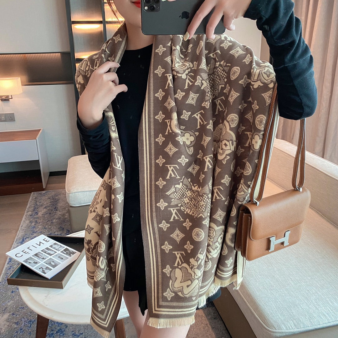 Louis Vuitton Premium Woven 5 Colors Autumn/Winter Scarf for Women – product image 12